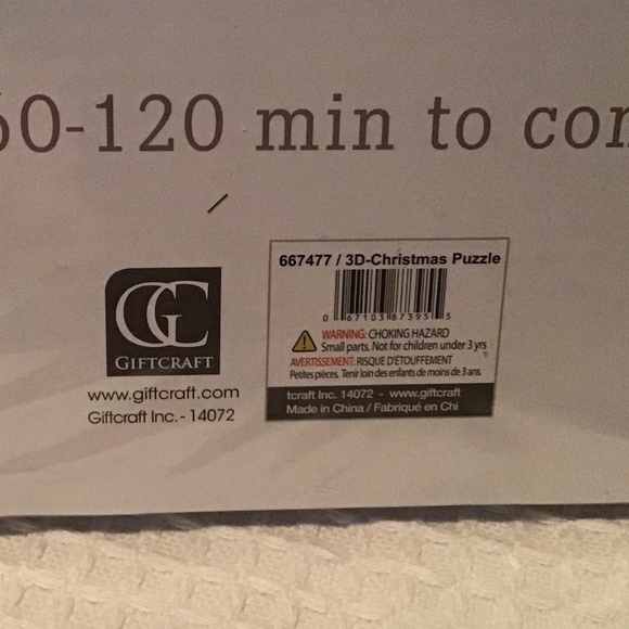 NWT Giftcraft 3D Christmas Puzzle Scene - Picture 6 of 6